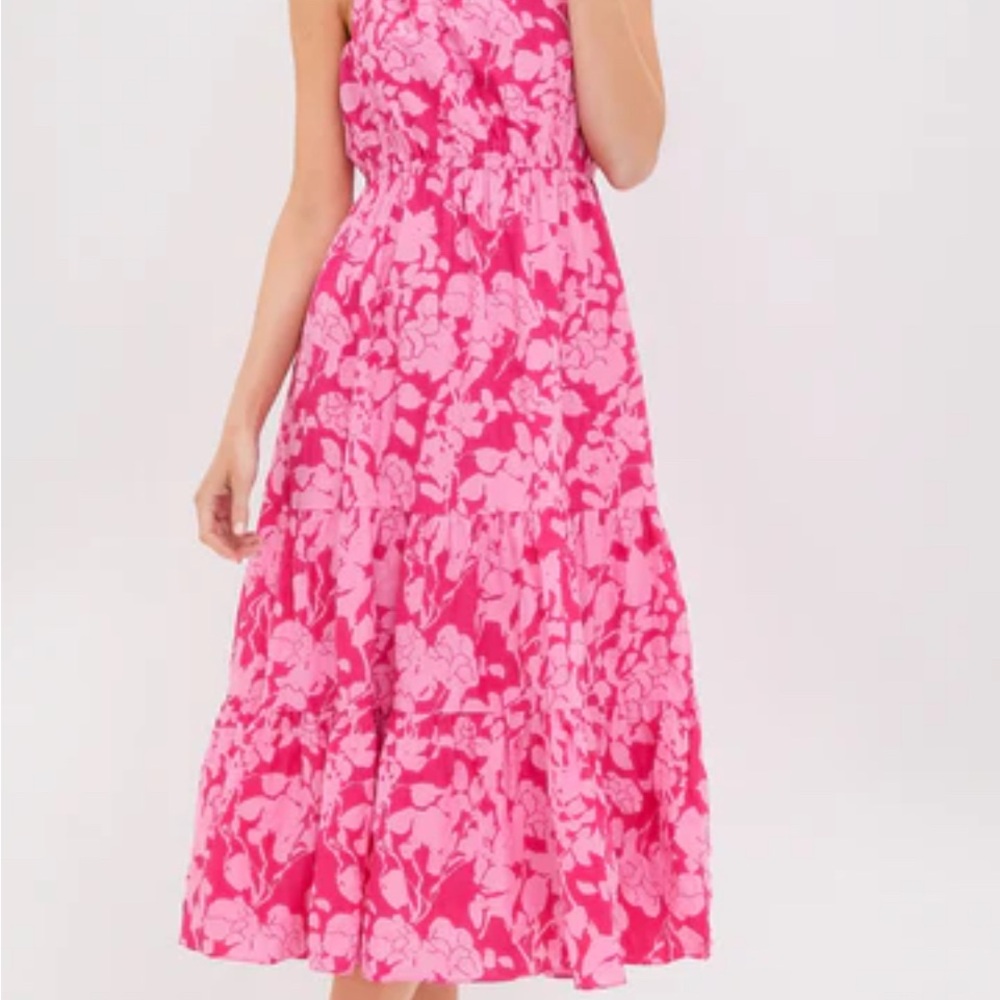 Tuckernuck Vibrant Pink Floral One-Shoulder Dress - Picture 3 of 10